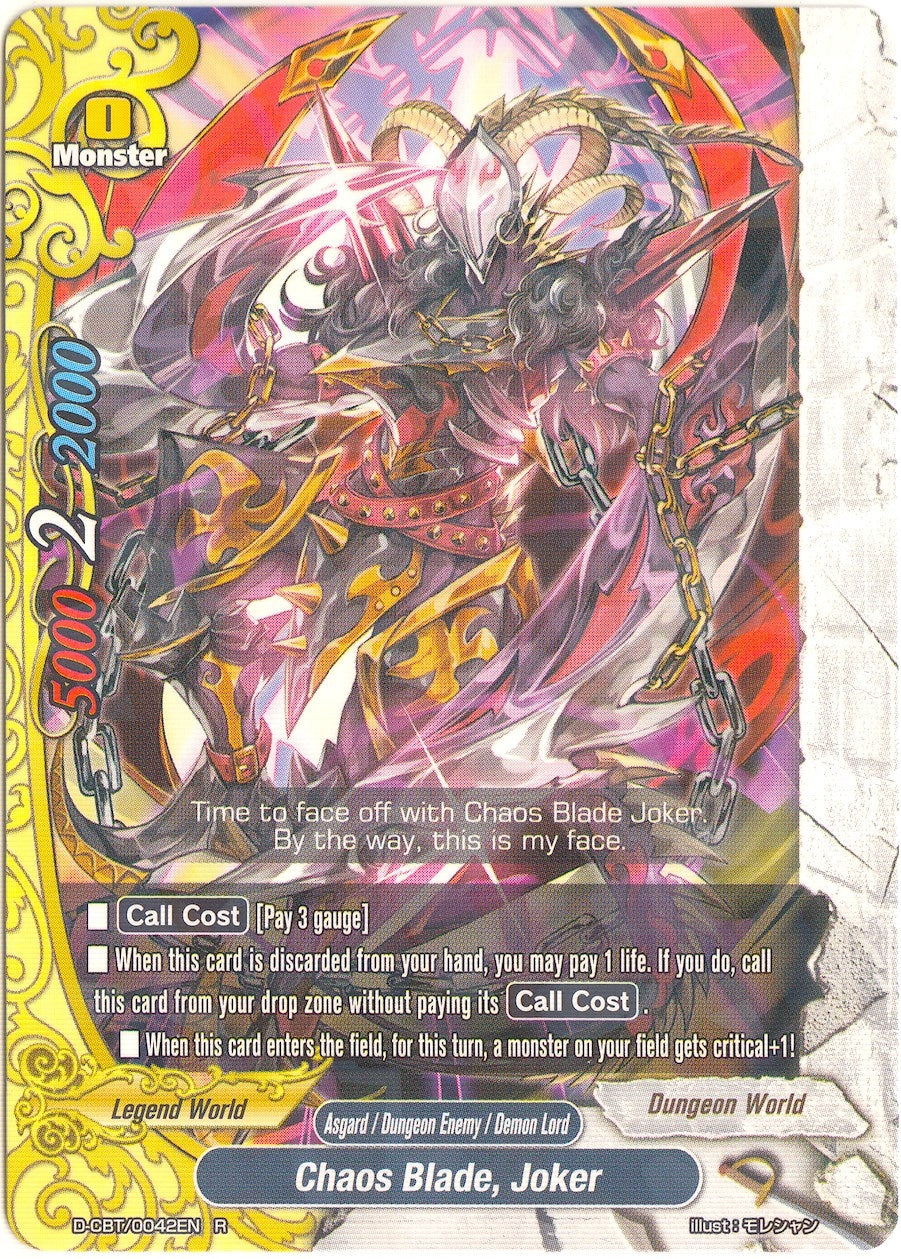Chaos Blade Joker (42) [D-CBT] - Future Card BuddyFight Single