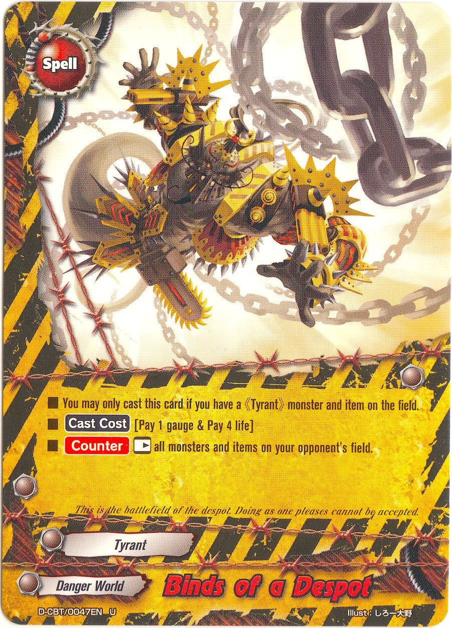 Binds of a Despot (47) [D-CBT] - Future Card BuddyFight Single