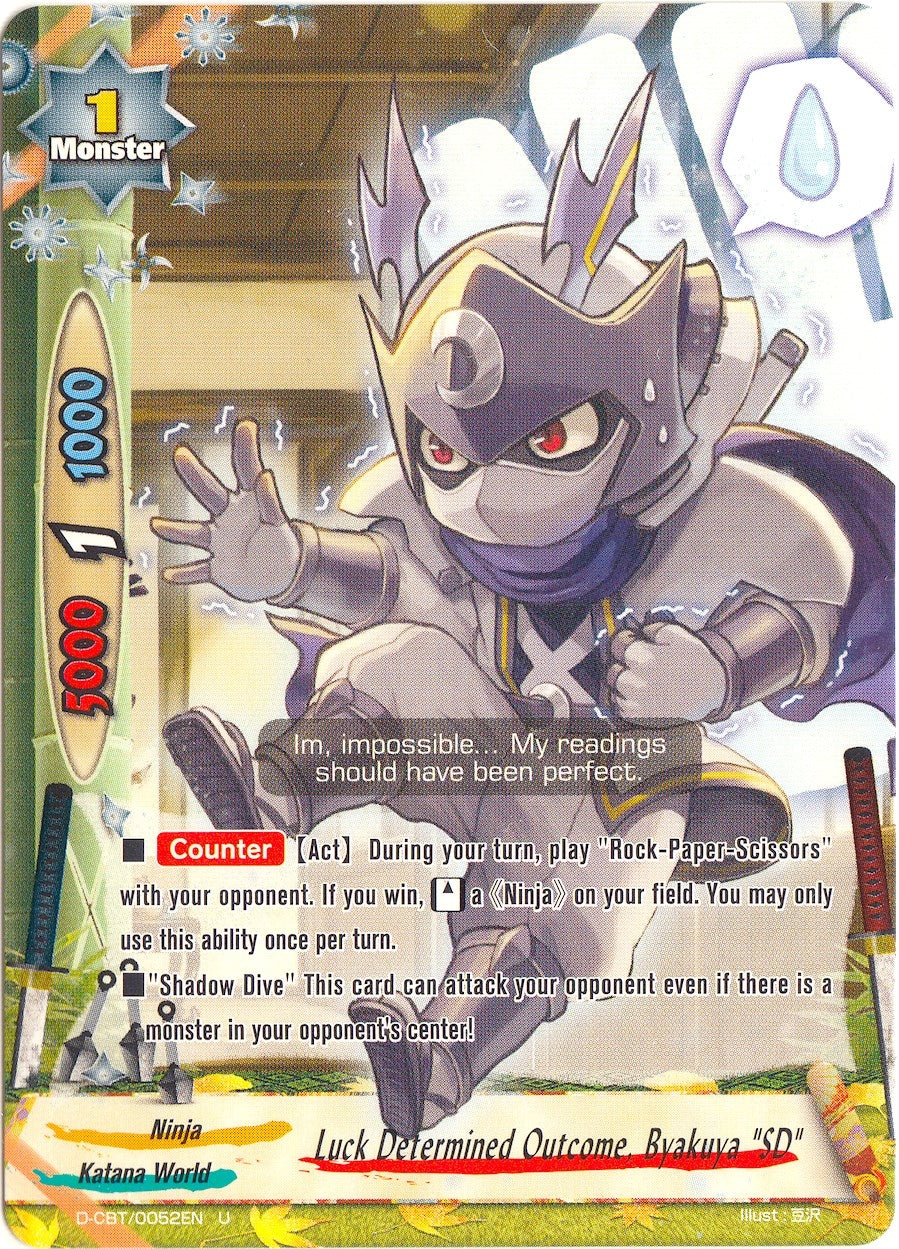 Luck Determined Outcome Byakuya ’SD’ (52) [D-CBT] - Future Card BuddyFight Single