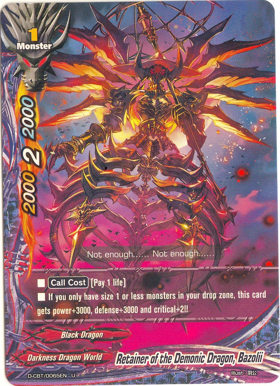 Retainer of the Demonic Dragon Bazolii (65) [D-CBT] - Future Card BuddyFight Single