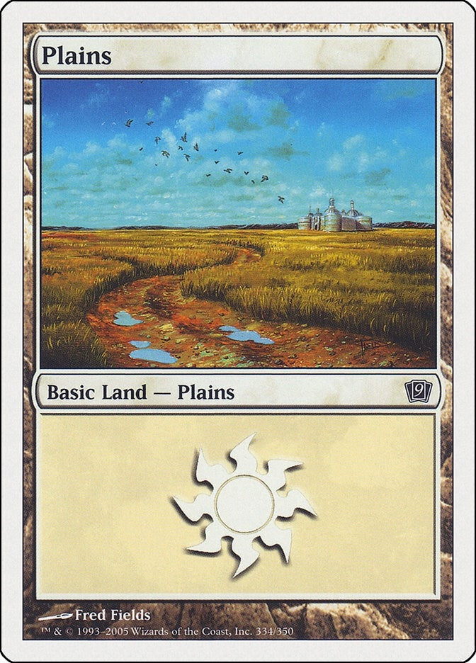 Plains (334) (334) [9ED] - MTG Single