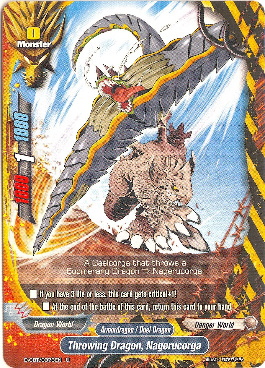 Throwing Dragon Nagerucorga (73) [D-CBT] - Future Card BuddyFight Single