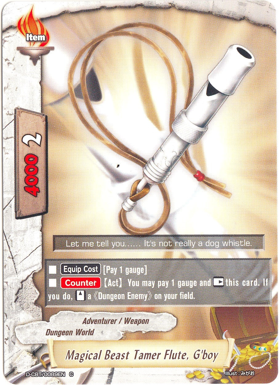 Magical Beast Tamer Flute G’boy (89) [D-CBT] - Future Card BuddyFight Single