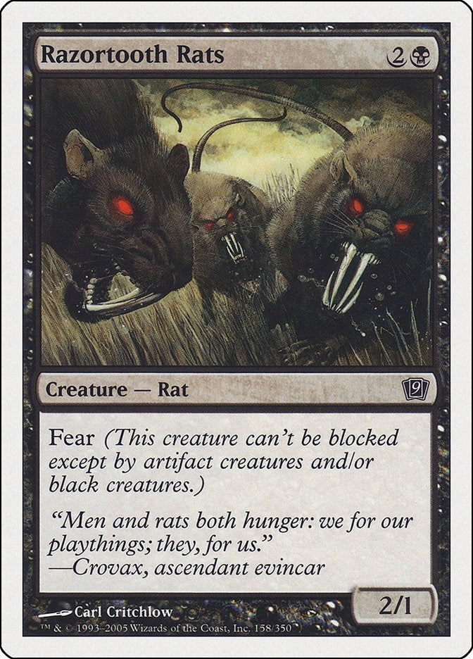 Razortooth Rats (158) [9ED] - MTG Single