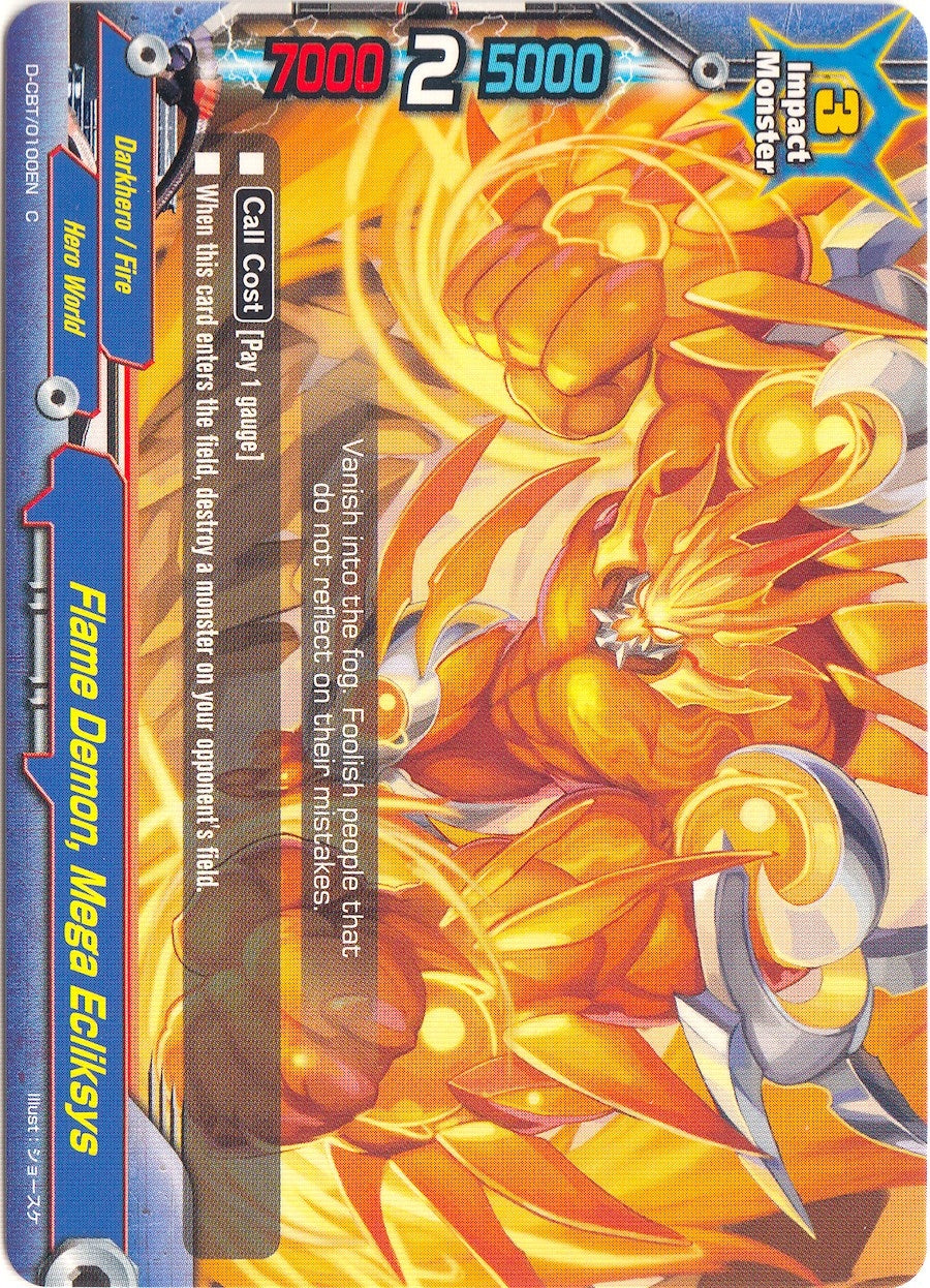 Flame Demon Mega Ecliksys (100) [D-CBT] - Future Card BuddyFight Single