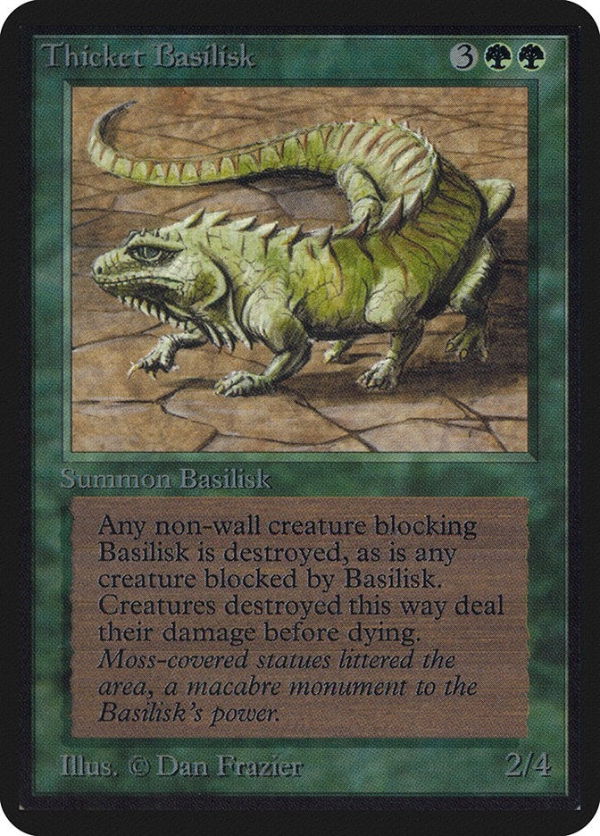 Thicket Basilisk [LEA] - MTG Single