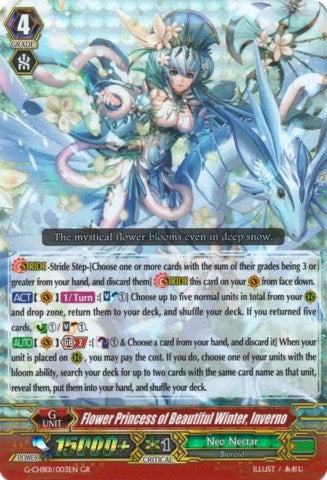 Flower Princess of Beautiful Winter Inverno (1003) [G-CHB01] - Cardfight Vanguard Single