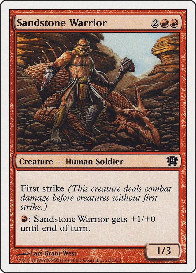 Sandstone Warrior (215) [9ED] - MTG Single