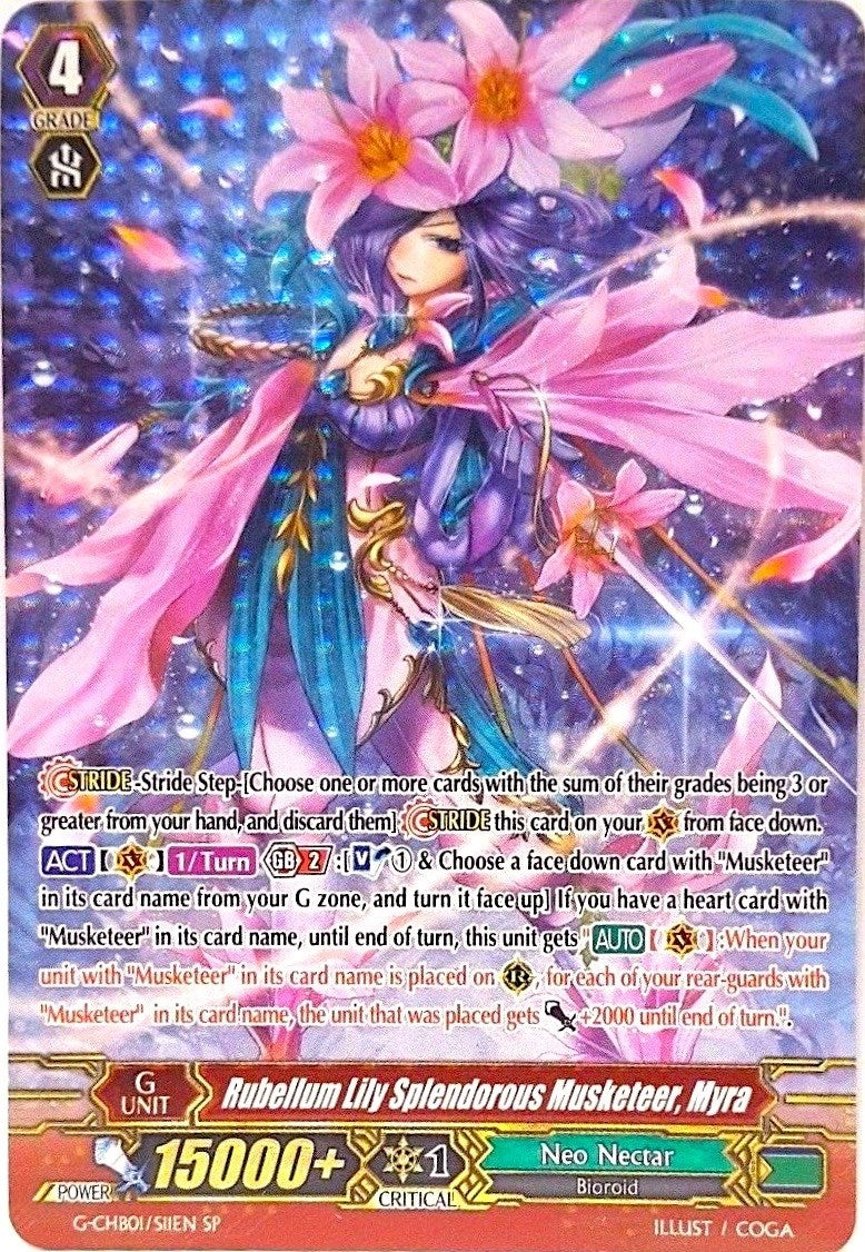 Rubellum Lily Splendorous Musketeer Myra (SP) (111) [G-CHB01] - Cardfight Vanguard Single