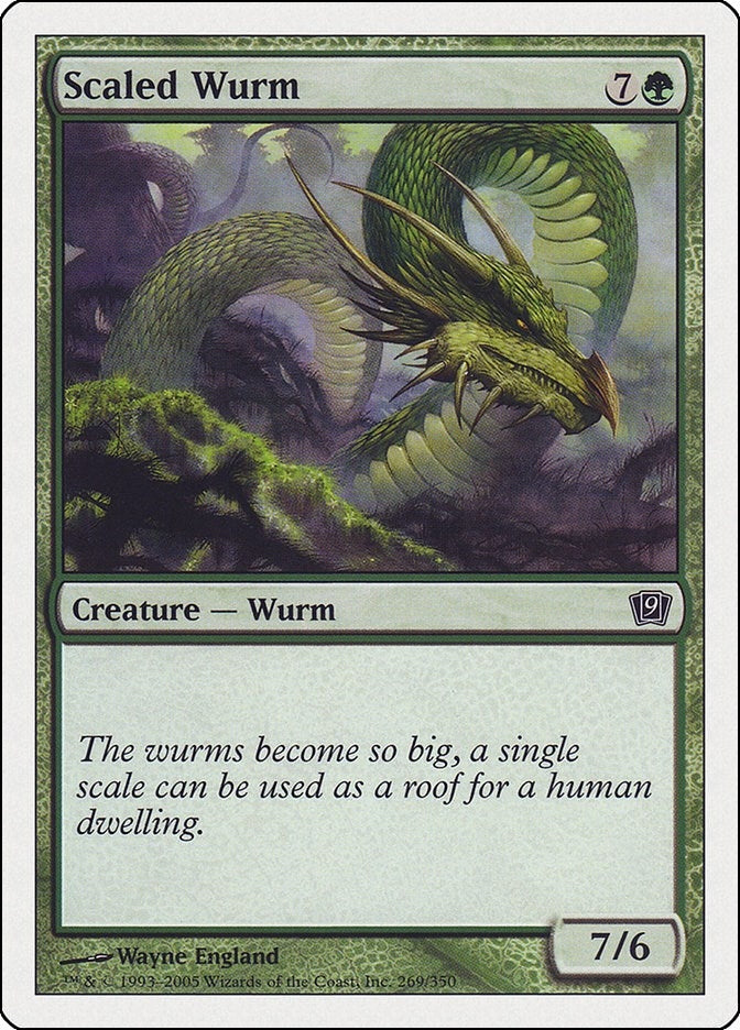 Scaled Wurm (269) [9ED] - MTG Single