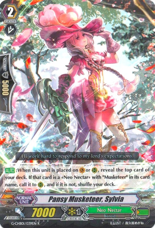 Pansy Musketeer Sylvia (1039) [G-CHB01] - Cardfight Vanguard Single