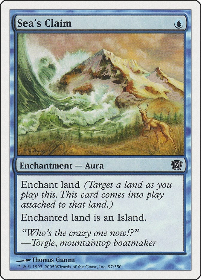 Sea’s Claim [9ED] - MTG Single
