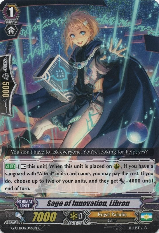 Sage of Innovation Libron (1046) [G-CHB01] - Cardfight Vanguard Single