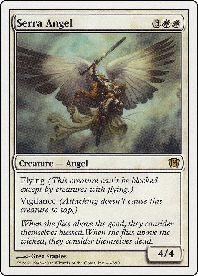 Serra Angel [9ED] - MTG Single