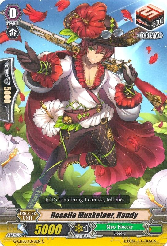 Roselle Musketeer Randy (1073) [G-CHB01] - Cardfight Vanguard Single