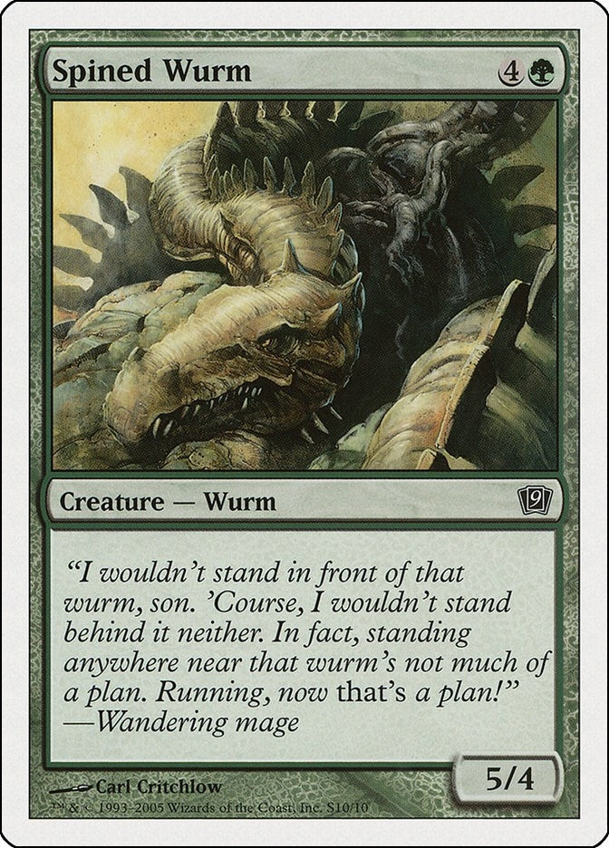 Spined Wurm [9ED] - MTG Single