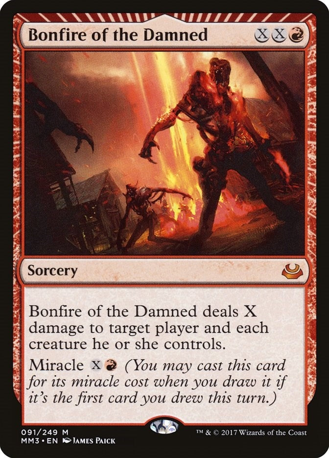 Bonfire of the Damned (91) [MM3] - MTG Single