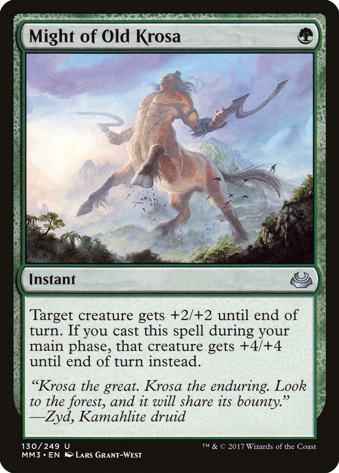 Might of Old Krosa (130) [MM3] - MTG Single