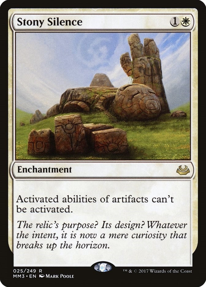 Stony Silence (25) [MM3] - MTG Single
