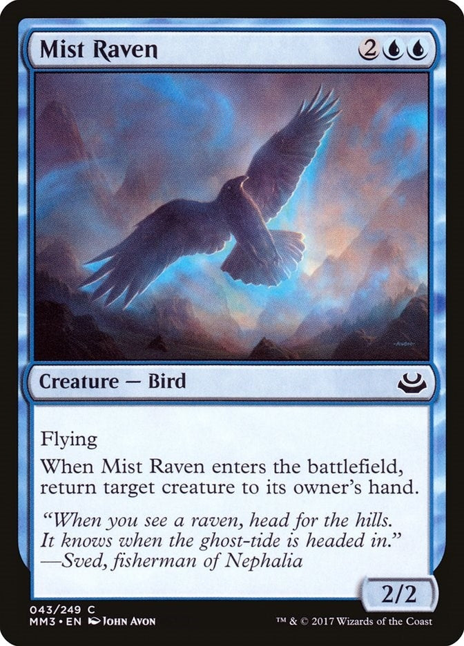 Mist Raven (43) [MM3] - MTG Single