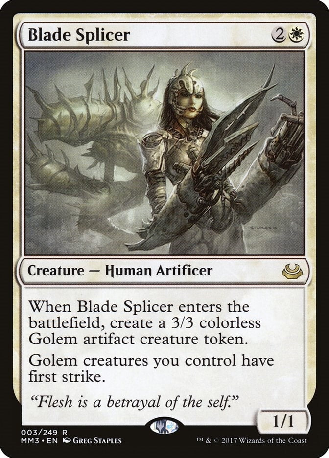 Blade Splicer (3) [MM3] - MTG Single