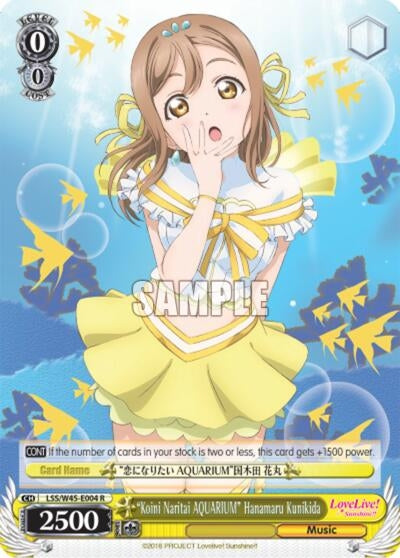 ’Koini Naritai AQUARIUM’ Hanamaru Kunikida (45004) [LSS/W45] - Weiss Schwarz Single
