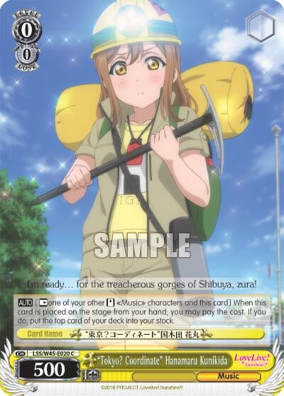’Tokyo? Coordinate’ Hanamaru Kunikida (45020) [LSS/W45] - Weiss Schwarz Single