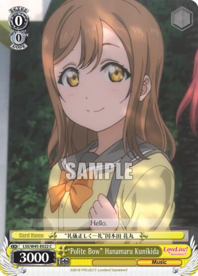 ’Polite Bow’ Hanamaru Kunikida (45022) [LSS/W45] - Weiss Schwarz Single