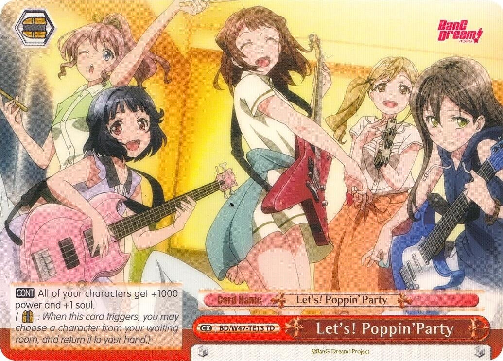 Let’s! Poppin’Party (4713) [BD/W47] - Weiss Schwarz Single