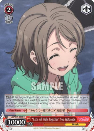 ’Let’s All Walk Together’ You Watanabe (45058) [LSS/W45] - Weiss Schwarz Single