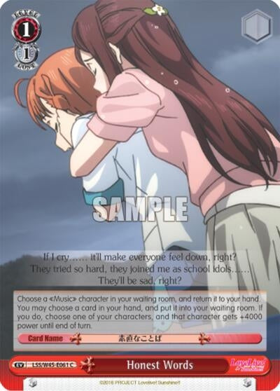 Honest Words (45061) [LSS/W45] - Weiss Schwarz Single