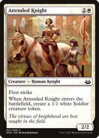 Attended Knight (1) [MM3] - MTG Single