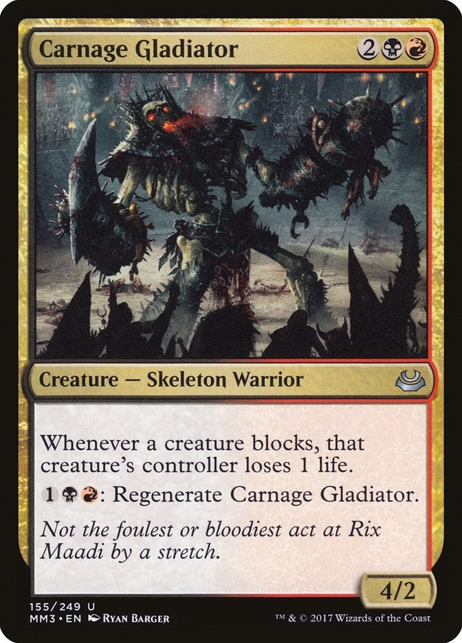 Carnage Gladiator (155) [MM3] - MTG Single