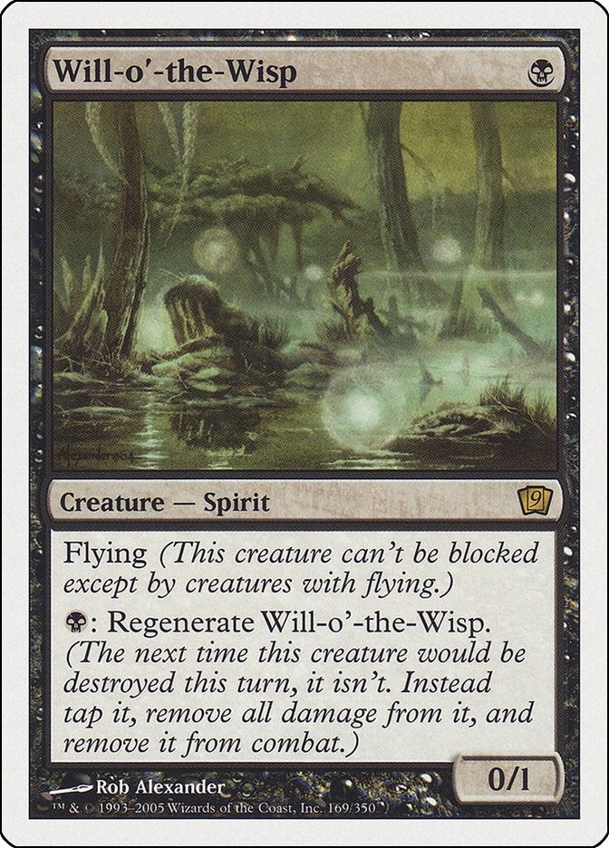 Will-o’-the-Wisp (169) [9ED] - MTG Single
