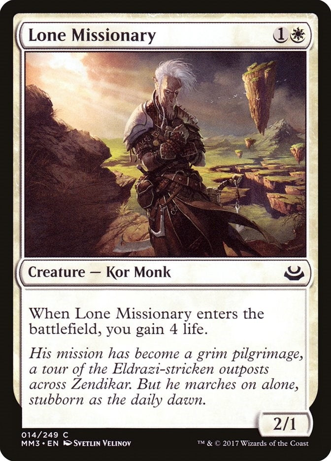 Lone Missionary (14) [MM3] - MTG Single