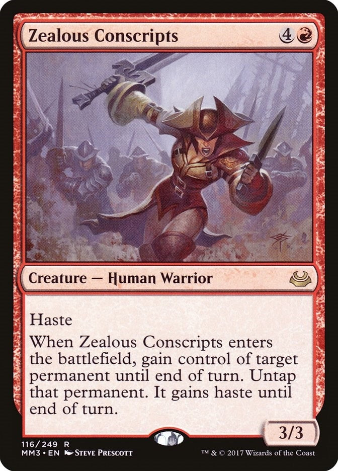 Zealous Conscripts (116) [MM3] - MTG Single