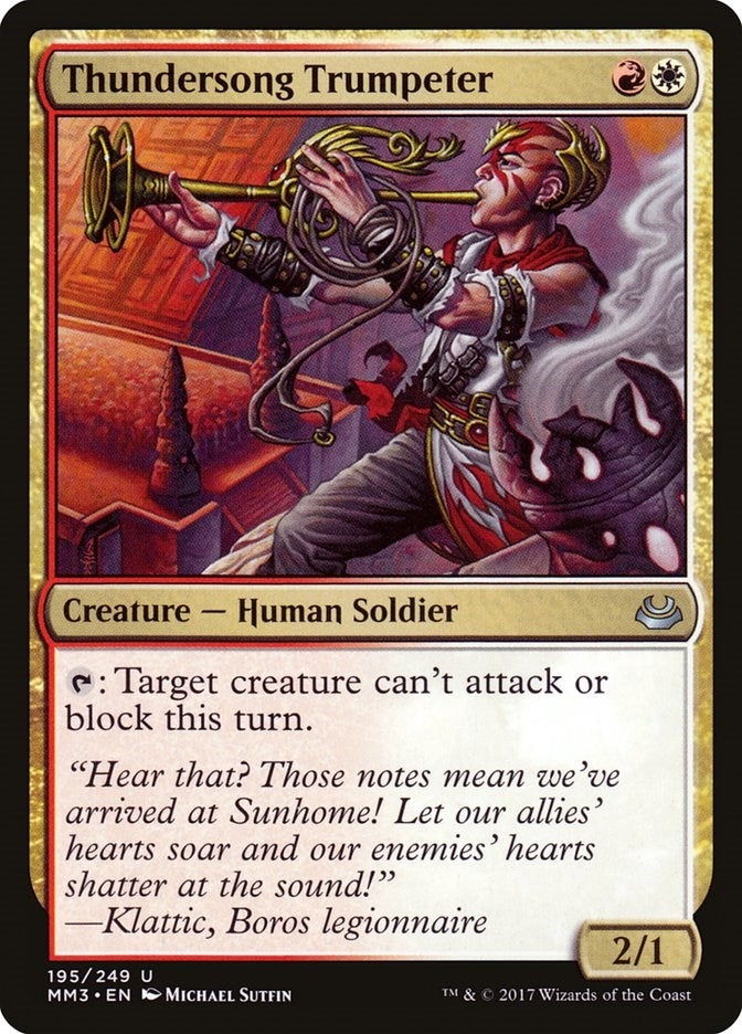 Thundersong Trumpeter (195) [MM3] - MTG Single