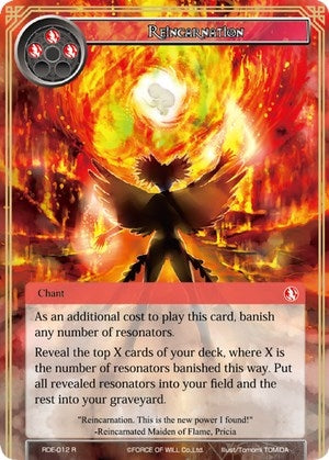 Reincarnation (12) [RDE] - Force of Will Single
