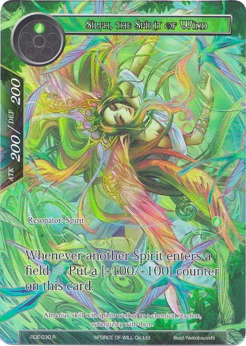 Silph the Spirit of Wind (Full Art) (30) [RDE] - Force of Will Single