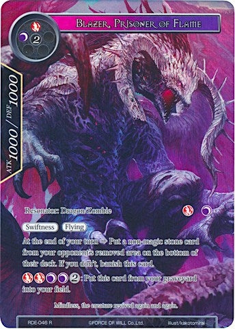 Blazer Prisoner of Flame (Full Art) (46) [RDE] - Force of Will Single