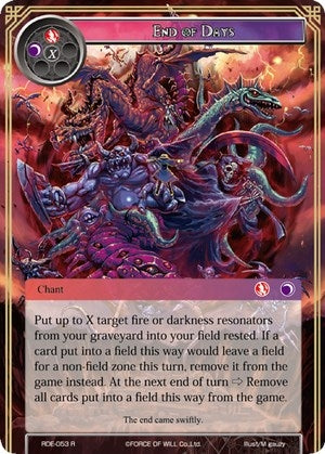 End of Days (53) [RDE] - Force of Will Single