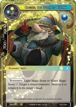 Gnome the Spirit of Earth (63) [RDE] - Force of Will Single