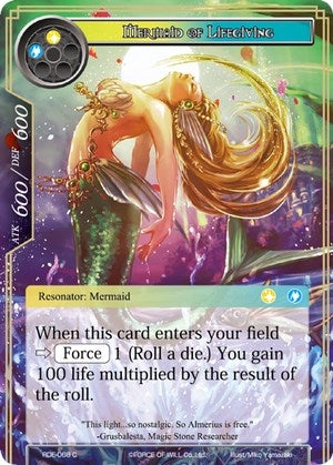 Mermaid of Lifegiving (68) [RDE] - Force of Will Single
