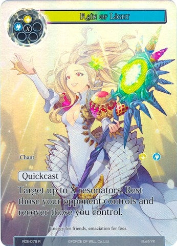 Rain of Light (Full Art) (78) [RDE] - Force of Will Single
