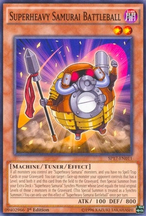 Superheavy Samurai Battleball (17011) (SP17) - YuGiOh Single