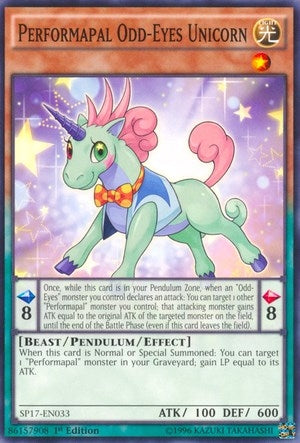 Performapal Odd-Eyes Unicorn (17033) (SP17) - YuGiOh Single
