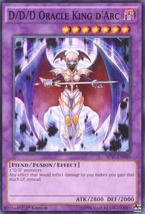 D/D/D Oracle King d’Arc (Starfoil) (17040) (SP17) - YuGiOh Single