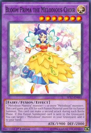 Bloom Prima the Melodious Choir (Starfoil) (17041) (SP17) - YuGiOh Single