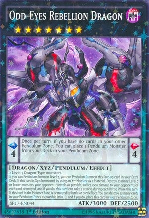 Odd-Eyes Rebellion Dragon (Starfoil) (17044) (SP17) - YuGiOh Single