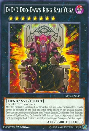 D/D/D Duo-Dawn King Kali Yuga (17045) (SP17) - YuGiOh Single